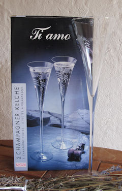 Ti amo - Champagner-Kelche aus Kristallglas von rastal